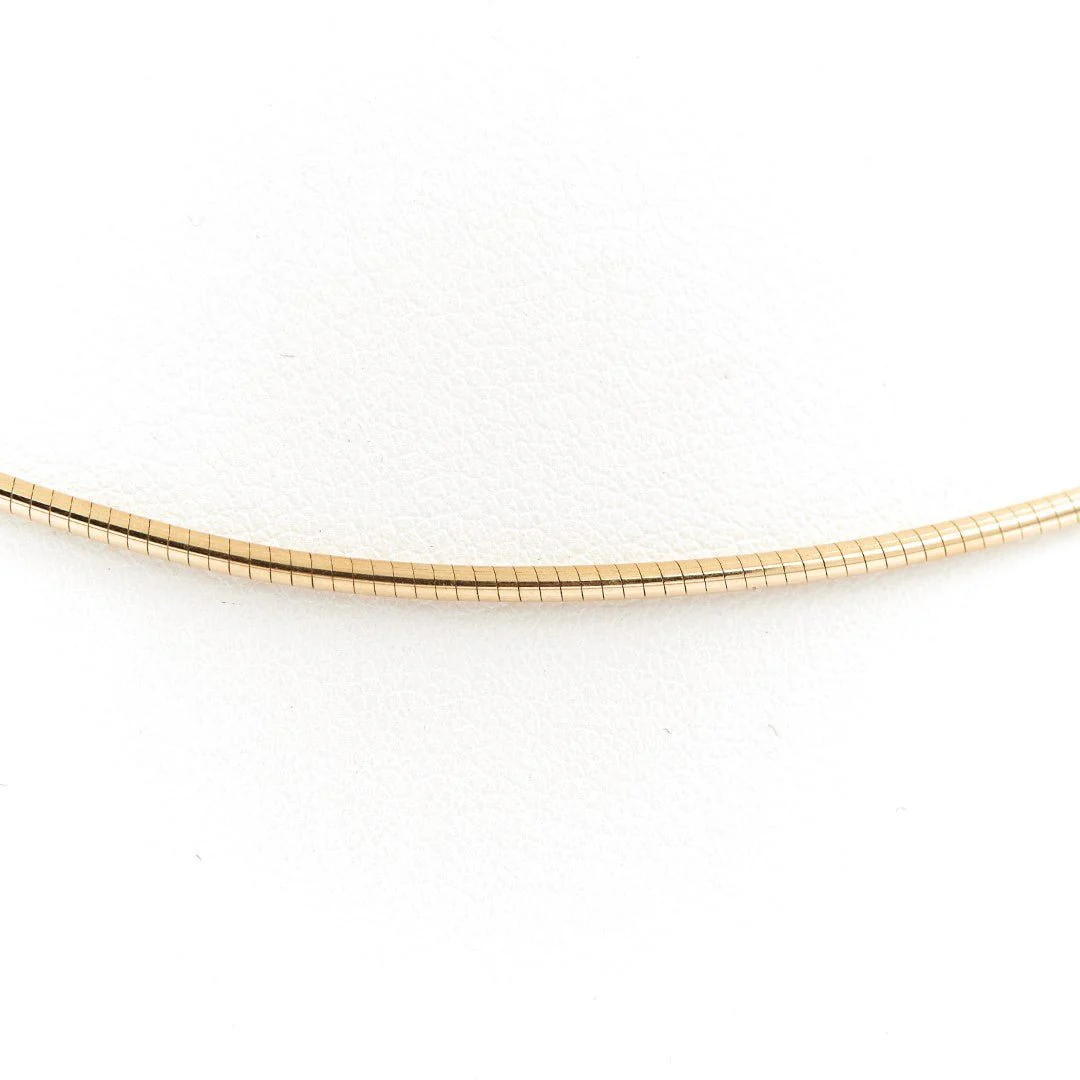 Maille omega necklace in yellow gold - Image 6