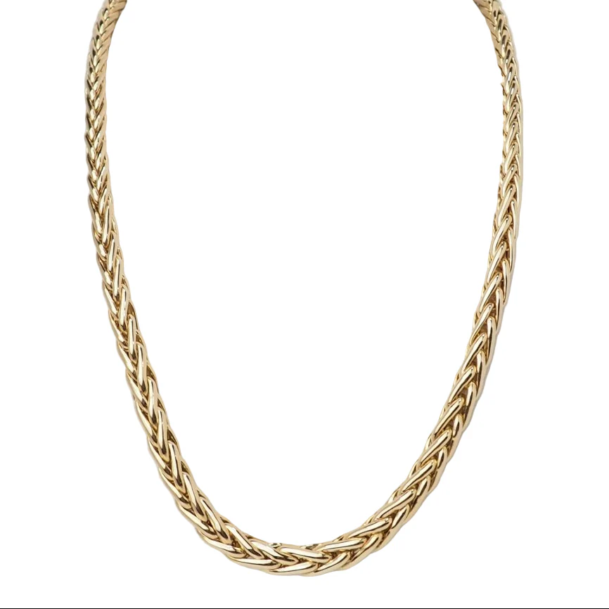 Gold Palm Link Necklace