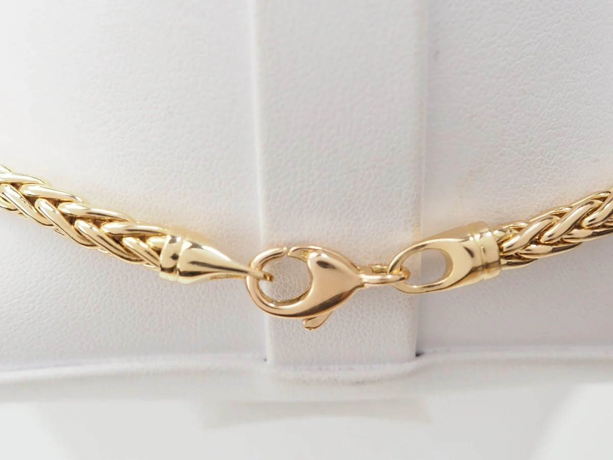 Gold Palm Link Necklace - Image 5