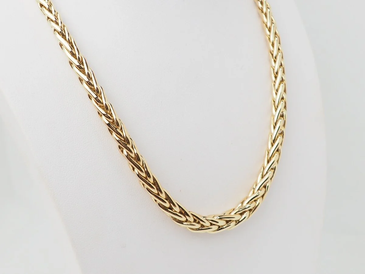 Gold Palm Link Necklace - Image 6
