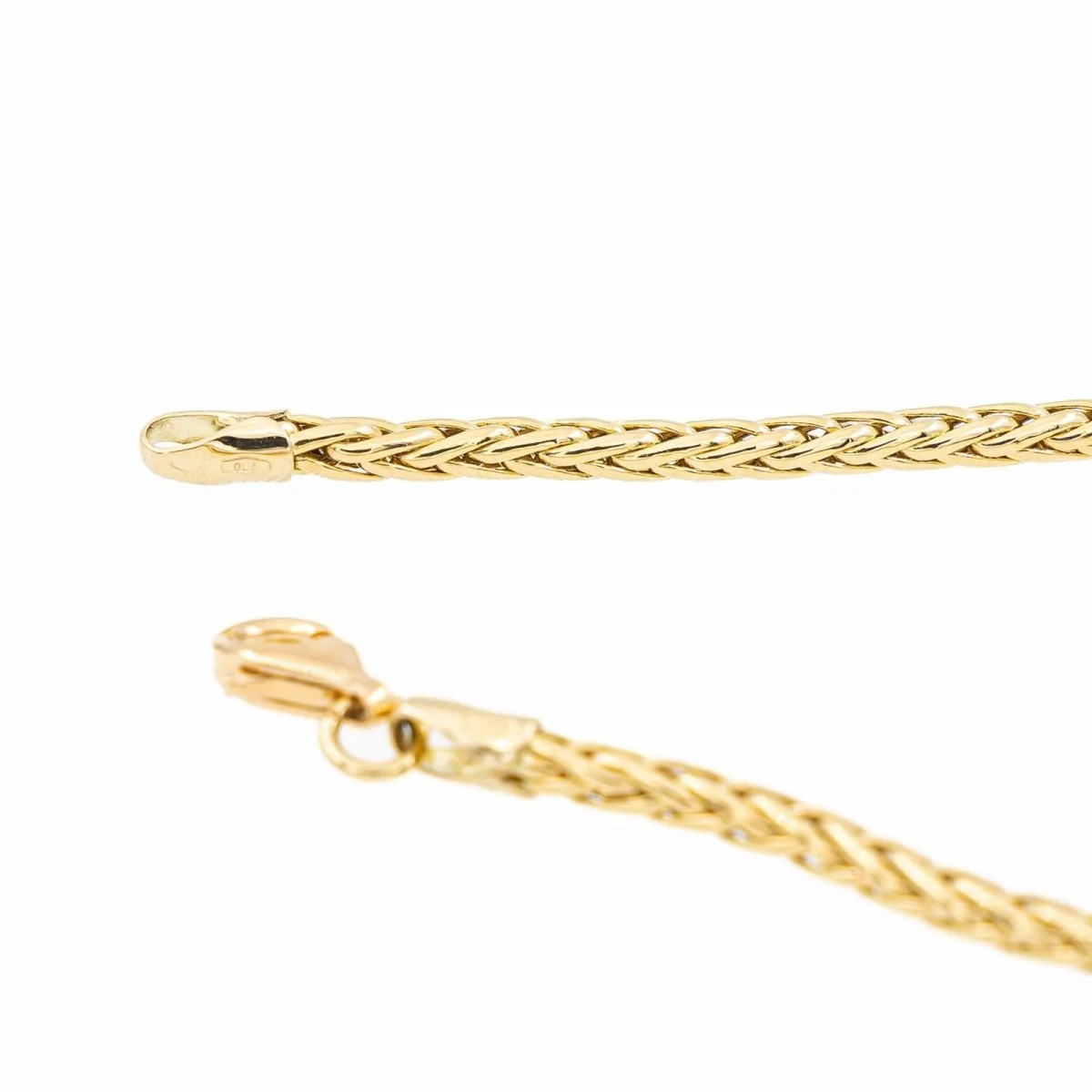 Palm tree mesh necklace Yellow gold - Image 7