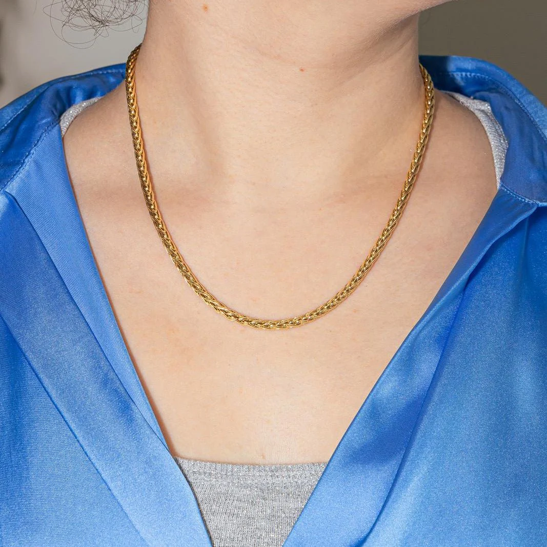 Yellow Gold Link Necklace - Image 2