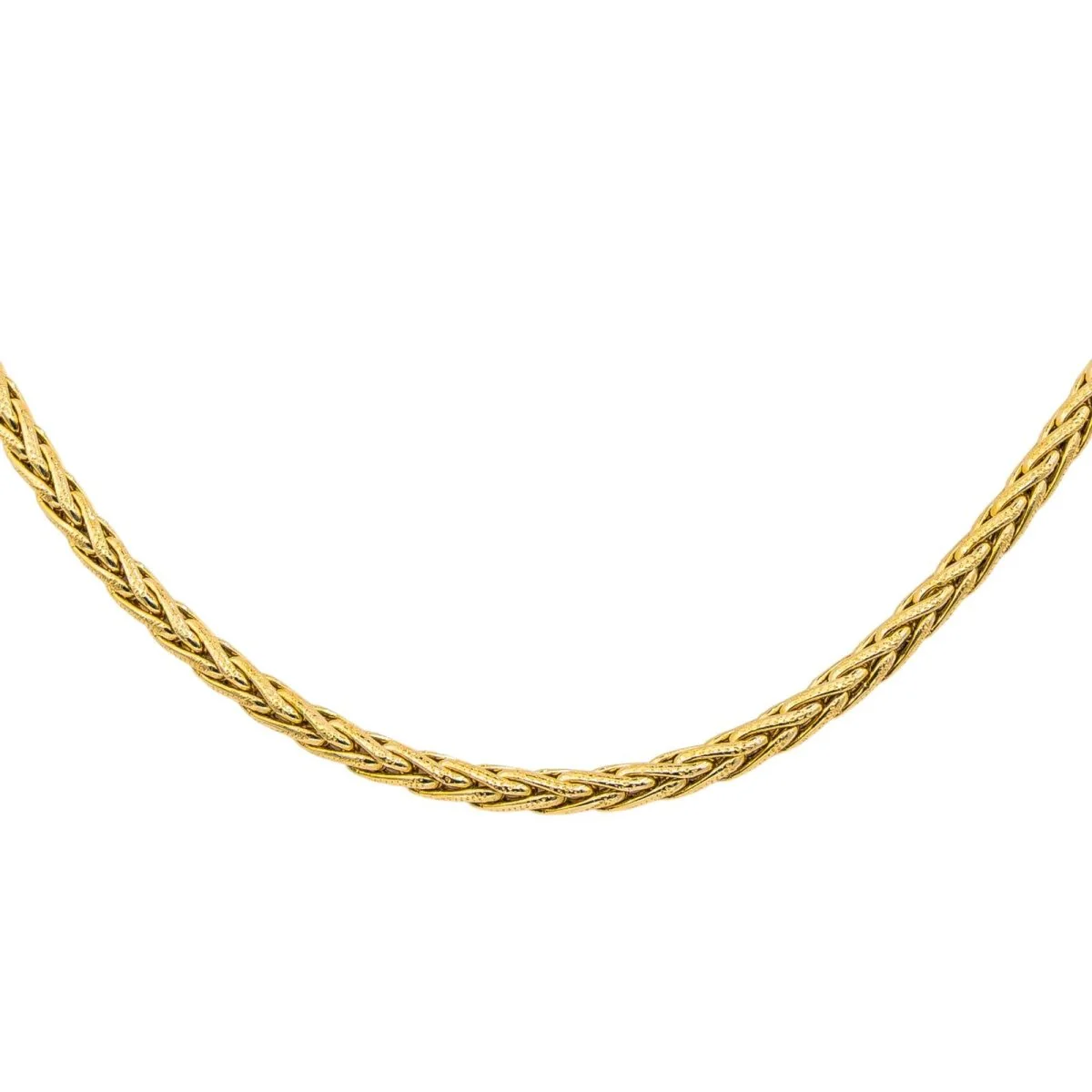 Yellow Gold Link Necklace - Image 4