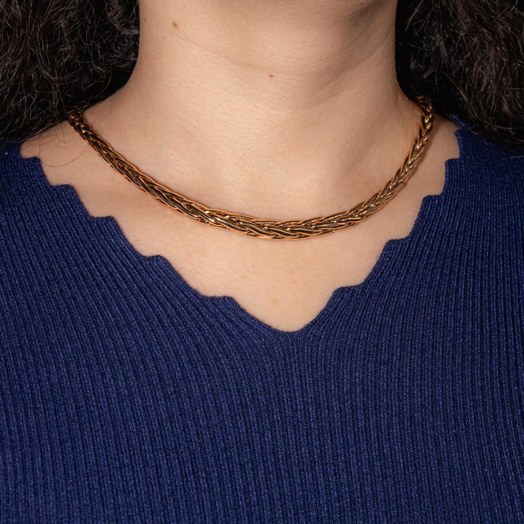 Maille necklace in yellow gold - Image 2