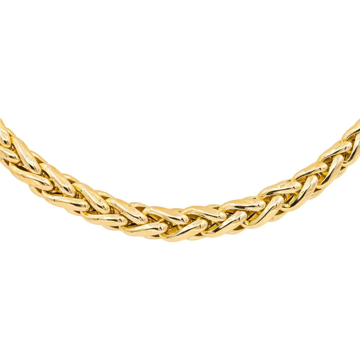 Necklace Palm mesh Yellow gold