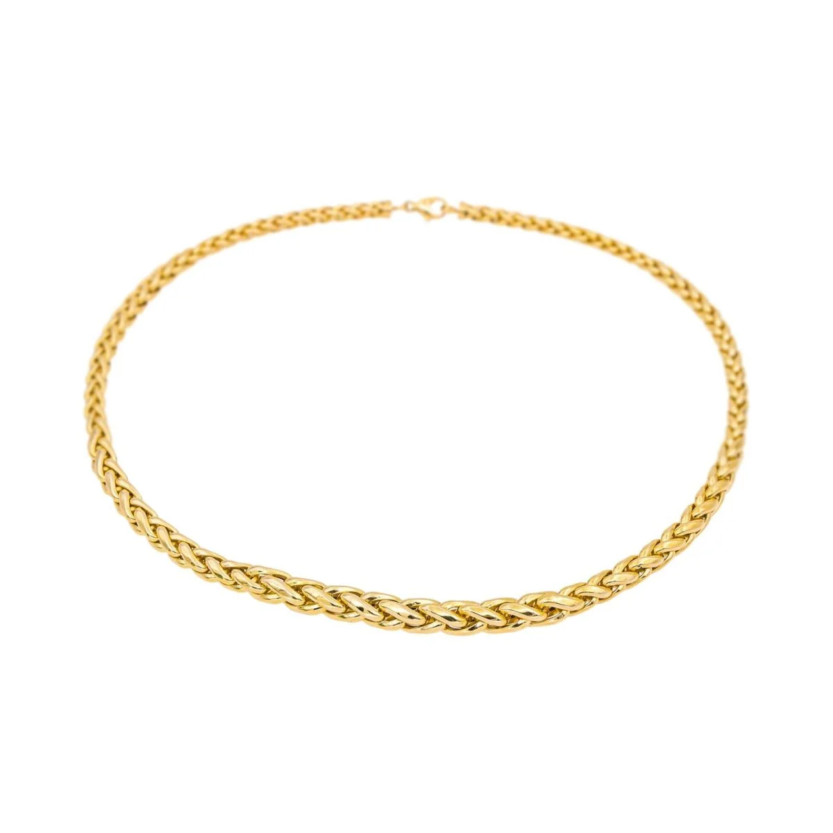 Necklace Palm mesh Yellow gold - Image 4