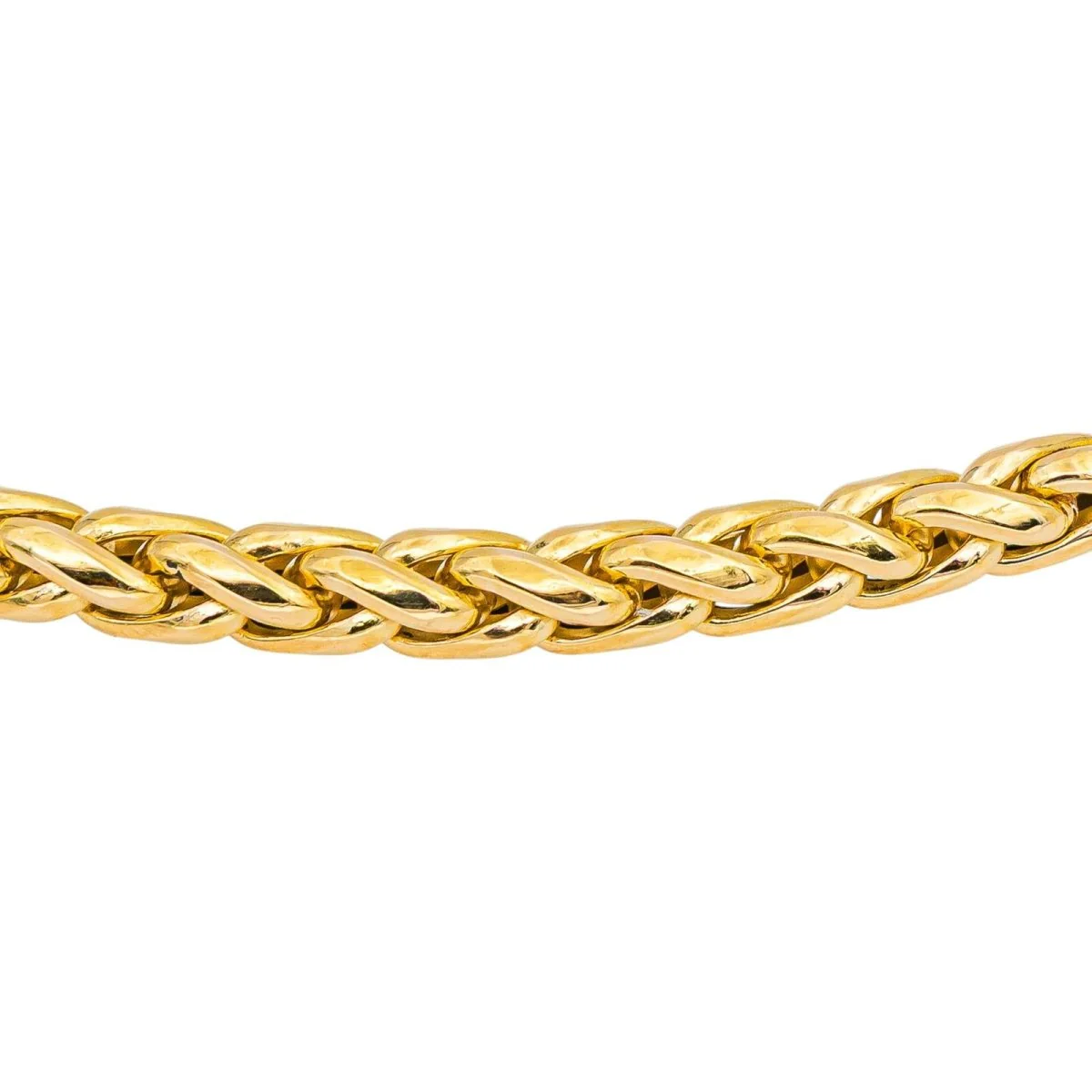 Necklace Palm mesh Yellow gold - Image 5