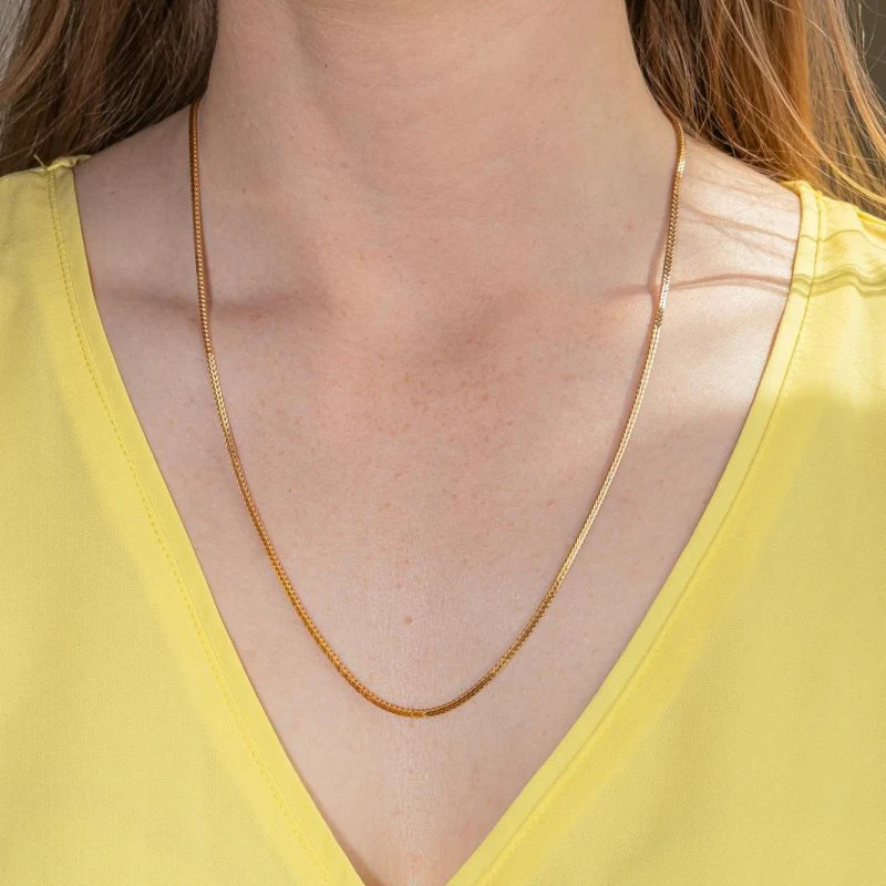 Link palm tree Necklace Yellow gold - Image 2