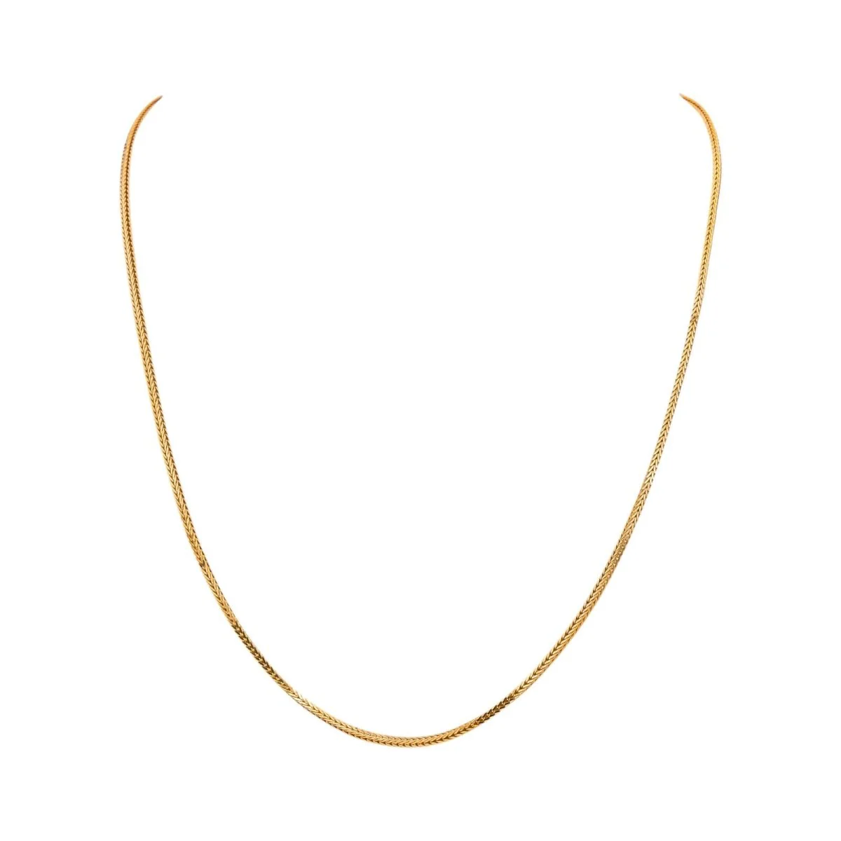 Link palm tree Necklace Yellow gold - Image 3