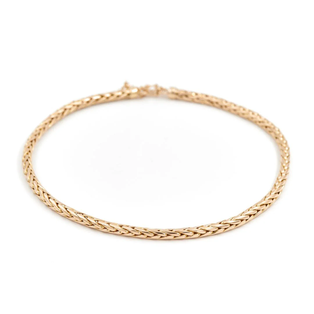Palm tree chain necklace in yellow gold - Image 2