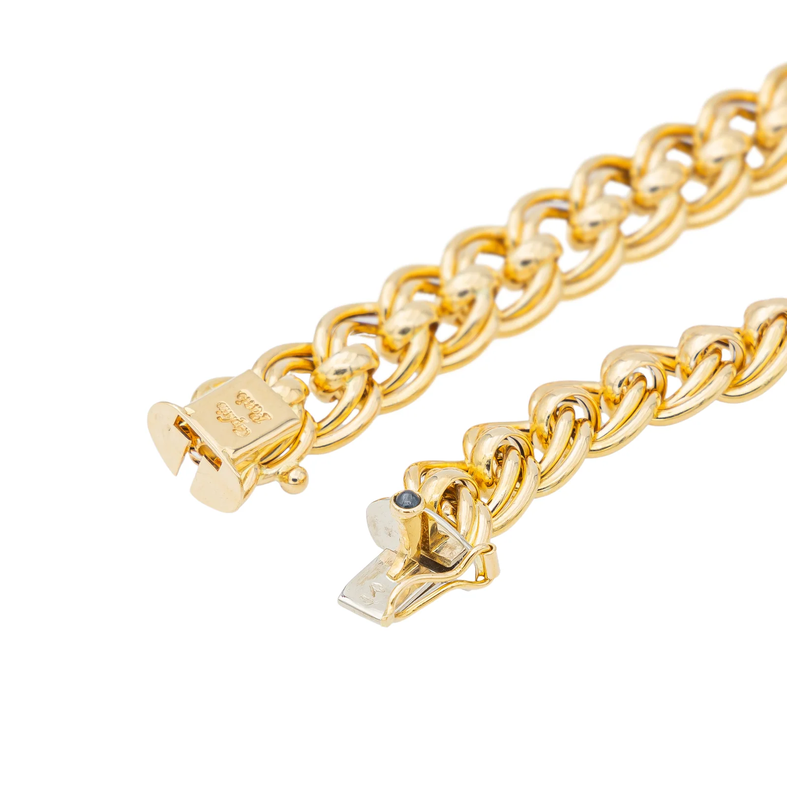 CAPLAIN SAINT-ANDRÉ flexible chain necklace in yellow gold and sapphire - Image 6
