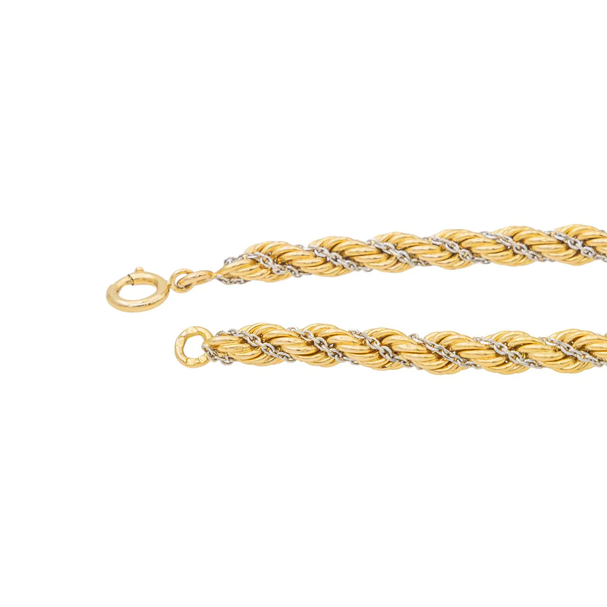 Twisted mesh necklace Yellow gold - Image 6