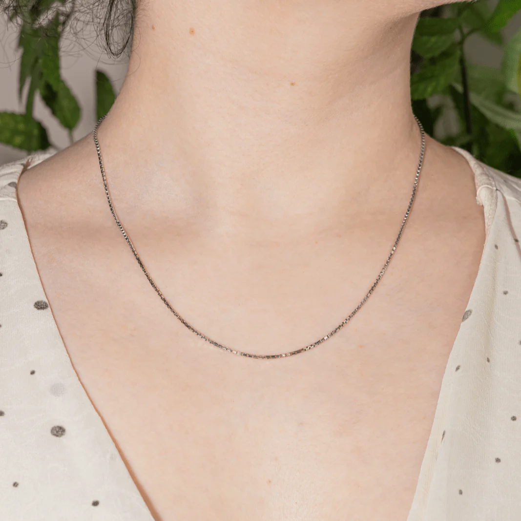 Necklace Mesh white gold - Image 2