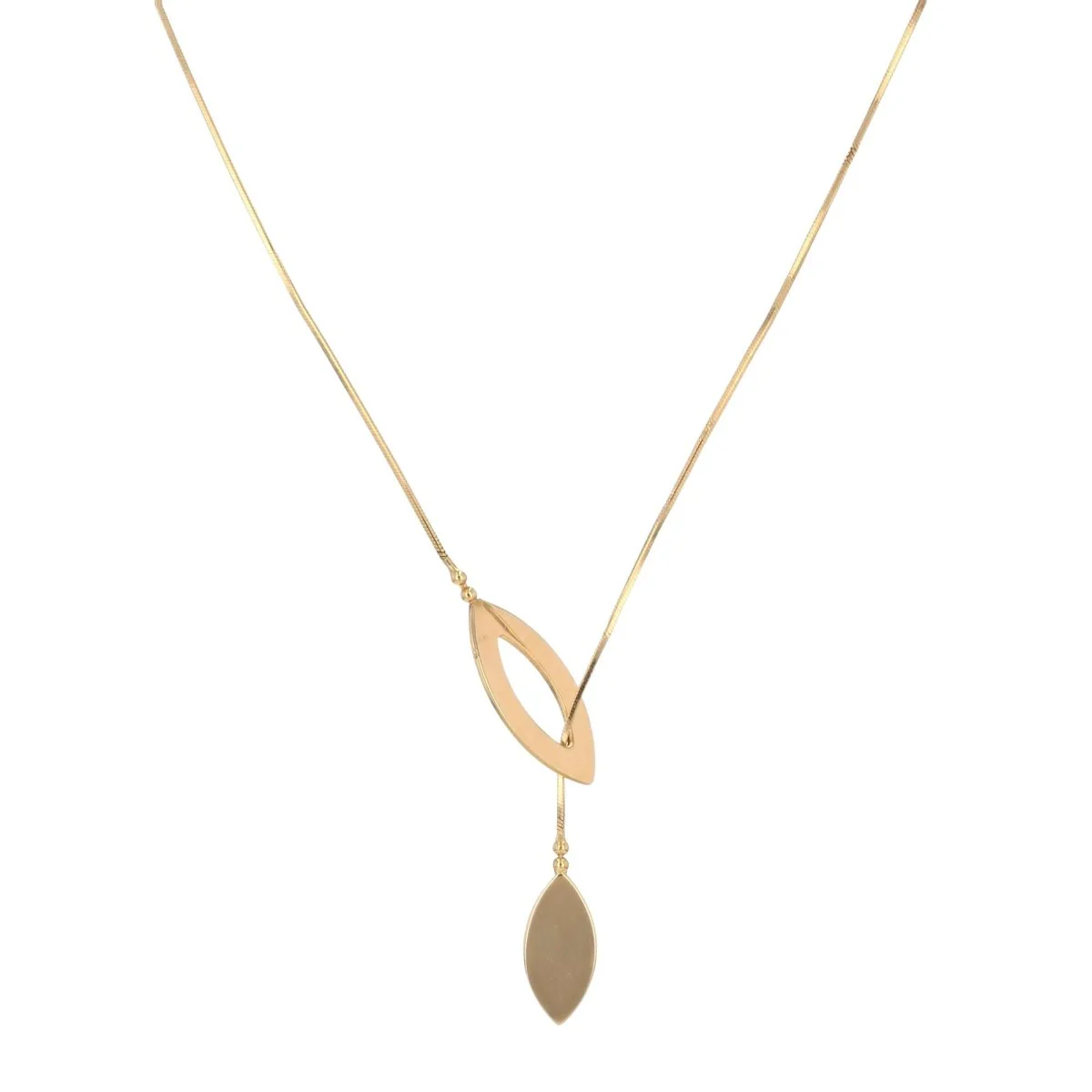 Négligé necklace in yellow gold