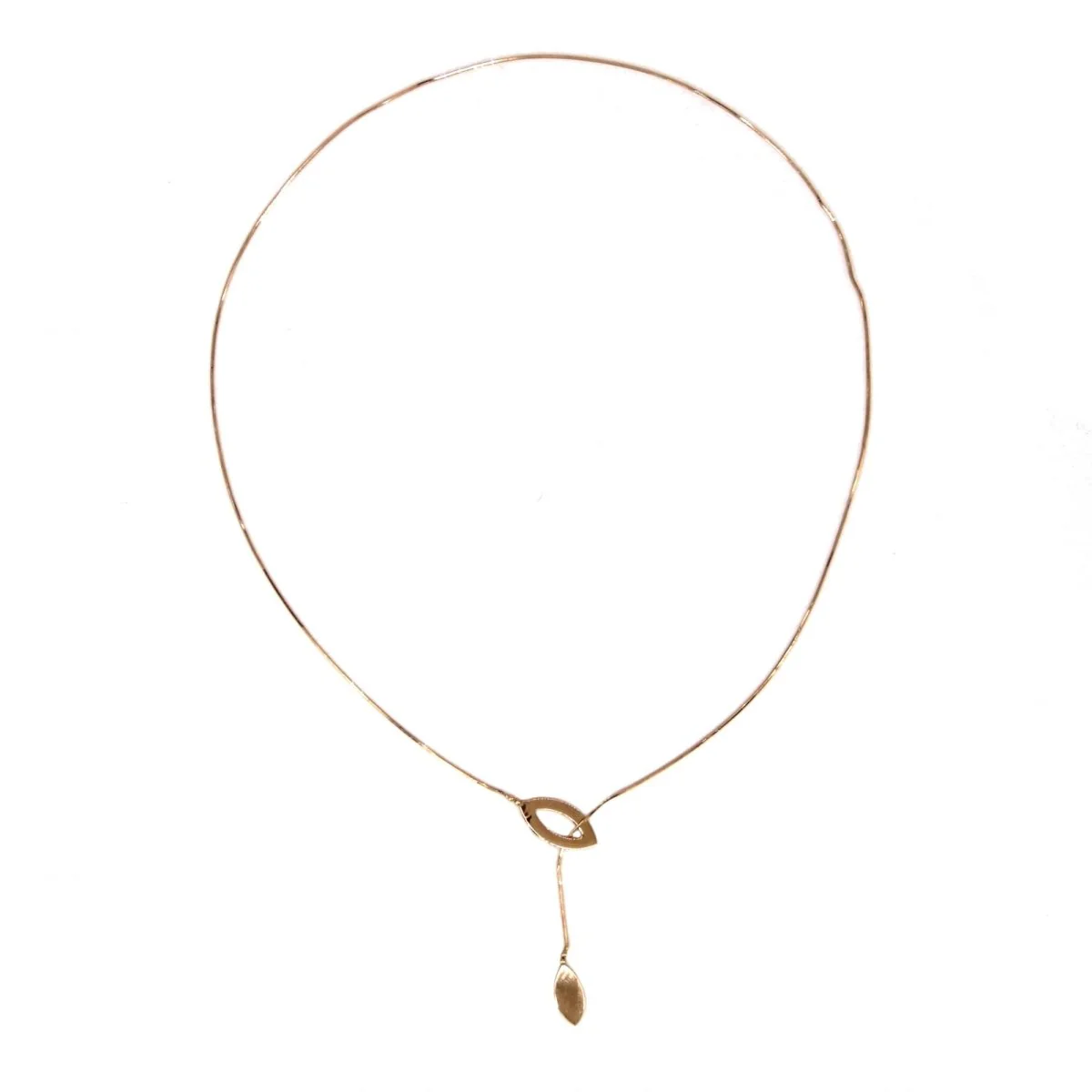 Négligé necklace in yellow gold - Image 3