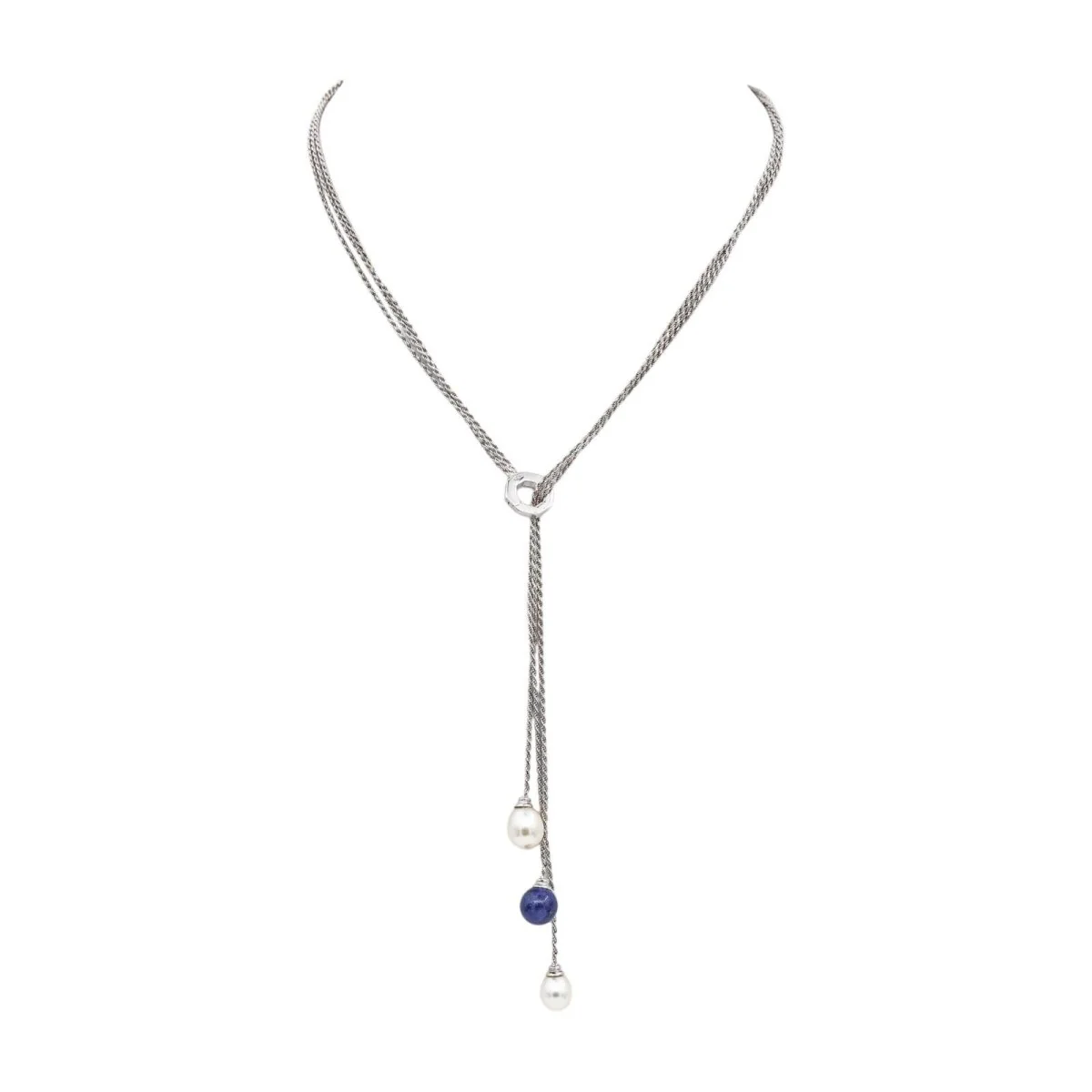 Casual White Gold Pearl Necklace