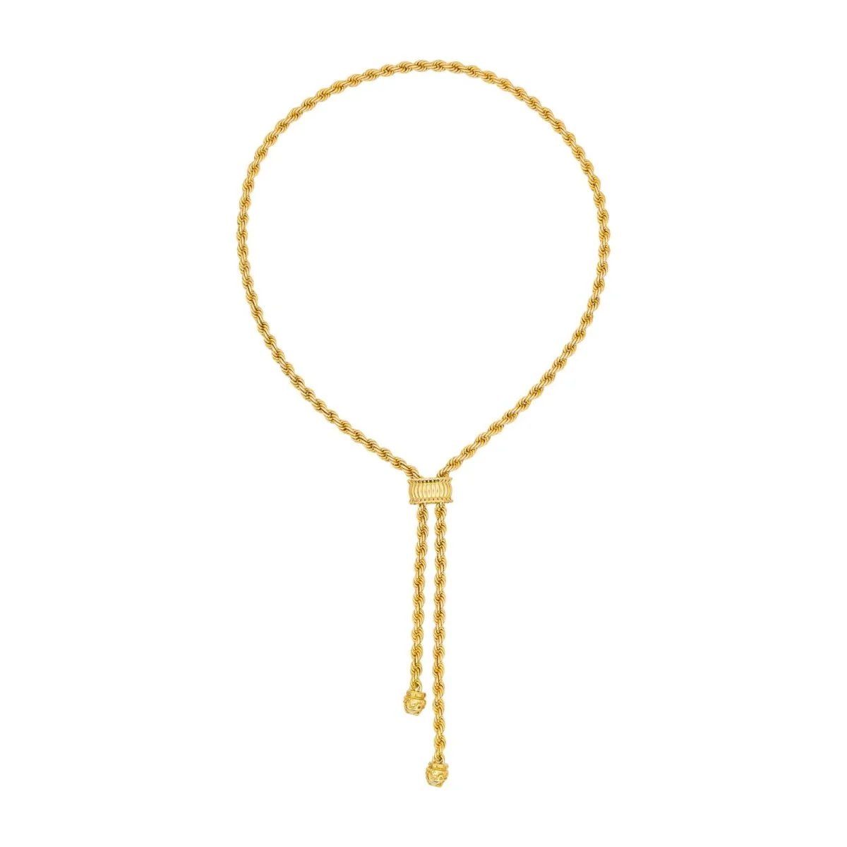 Negligee necklace in yellow gold - Image 3