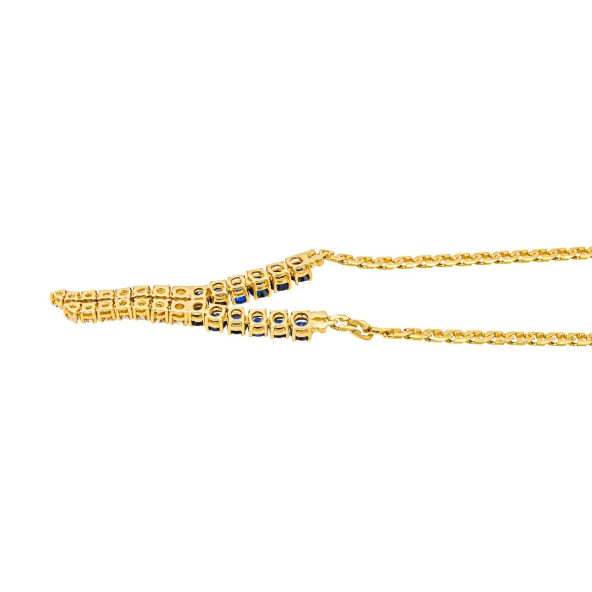 Necklace Neglected Yellow gold Sapphire - Image 6