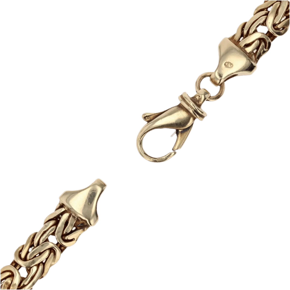 Necklace Mesh yellow gold - Image 5