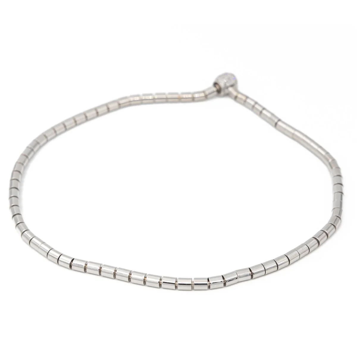 White gold and diamond necklace - Image 2
