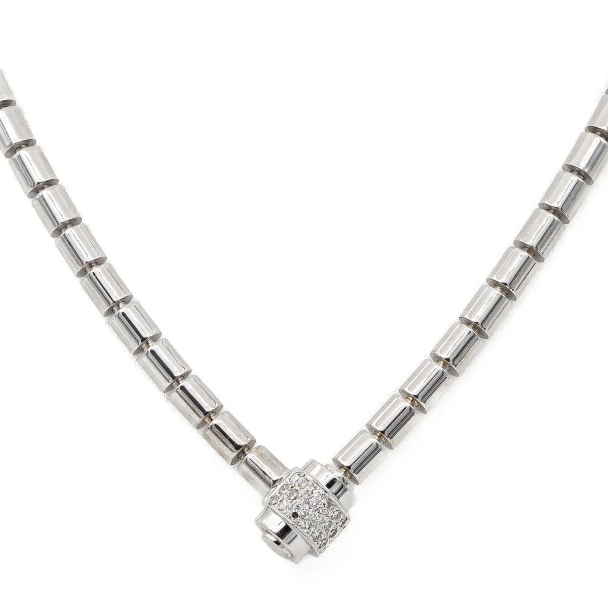 White gold and diamond necklace - Image 7