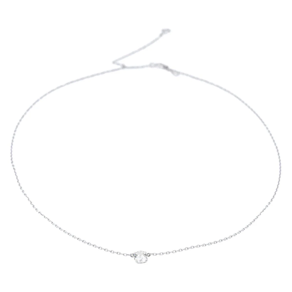 White Gold Diamond Necklace - Image 3