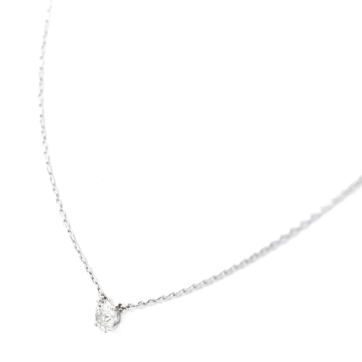 White Gold Diamond Necklace - Image 4
