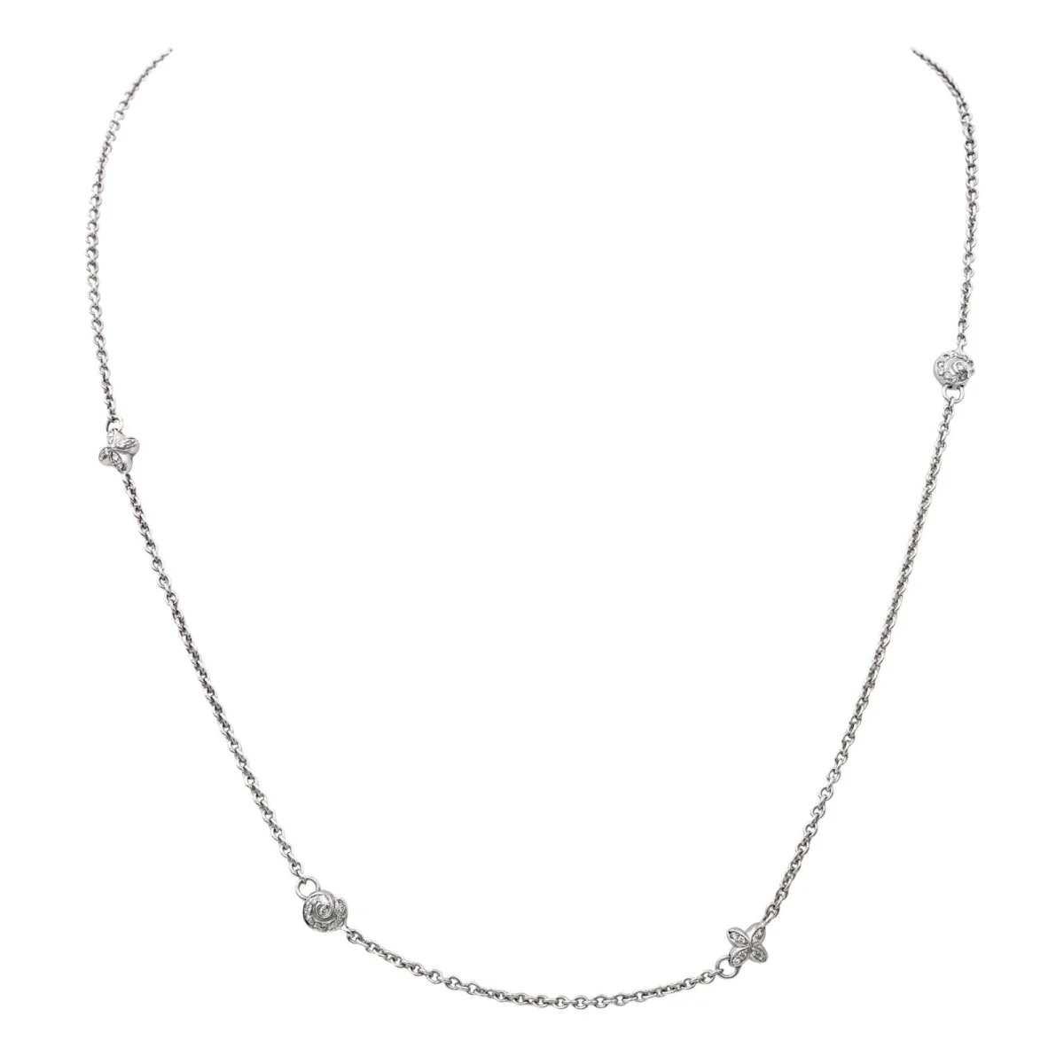 Necklace White gold diamond