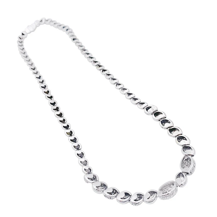 White gold and diamond necklace - Image 4