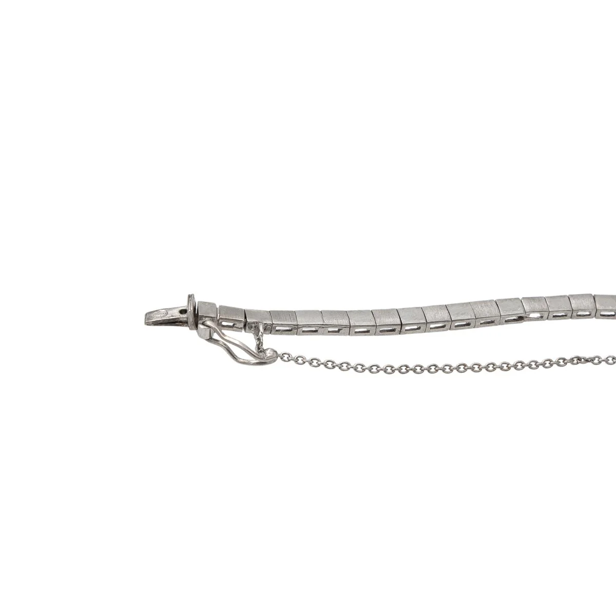 White gold emerald ruby and diamond necklace - Image 6