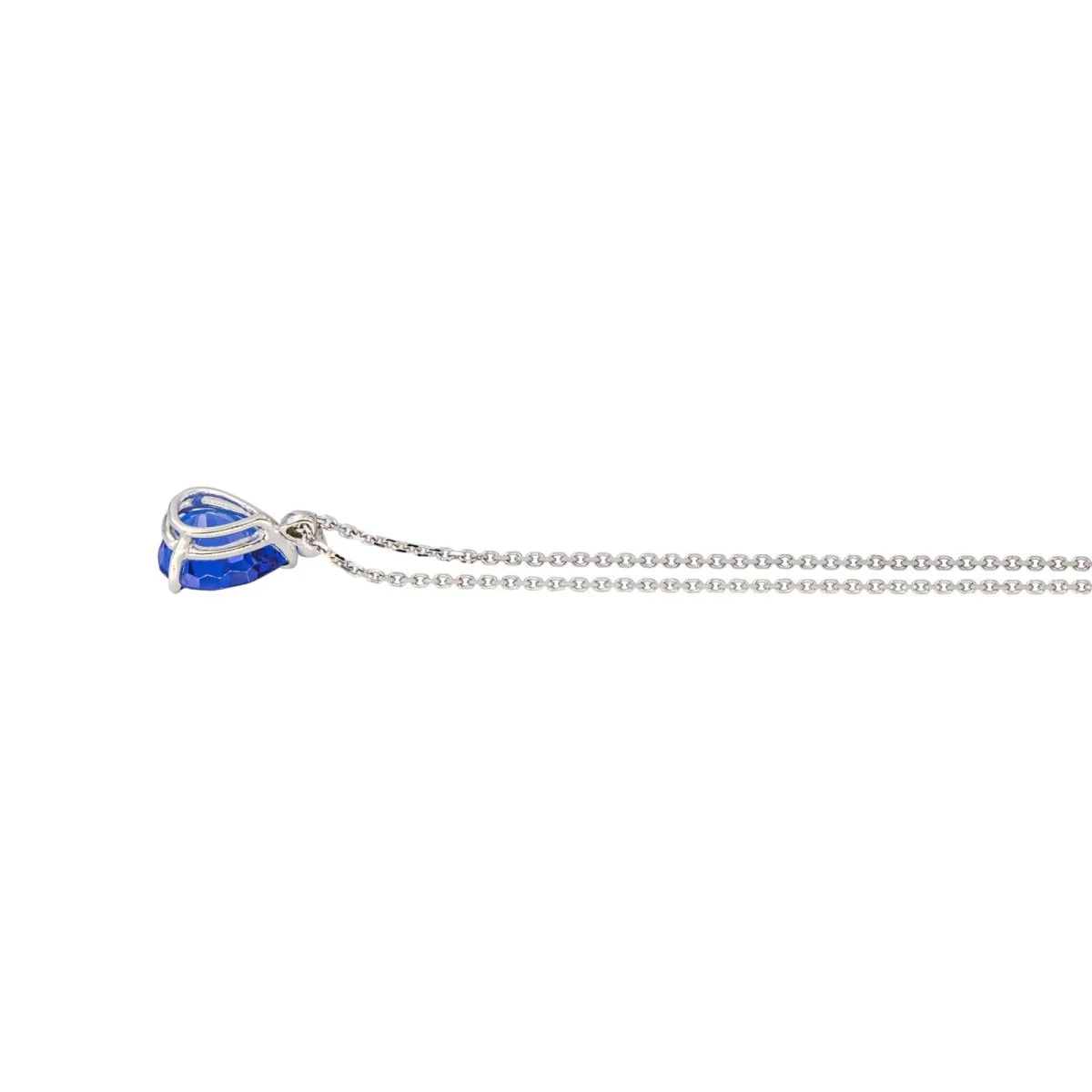 White Gold and Tanzanite Pendant Necklace - Image 5