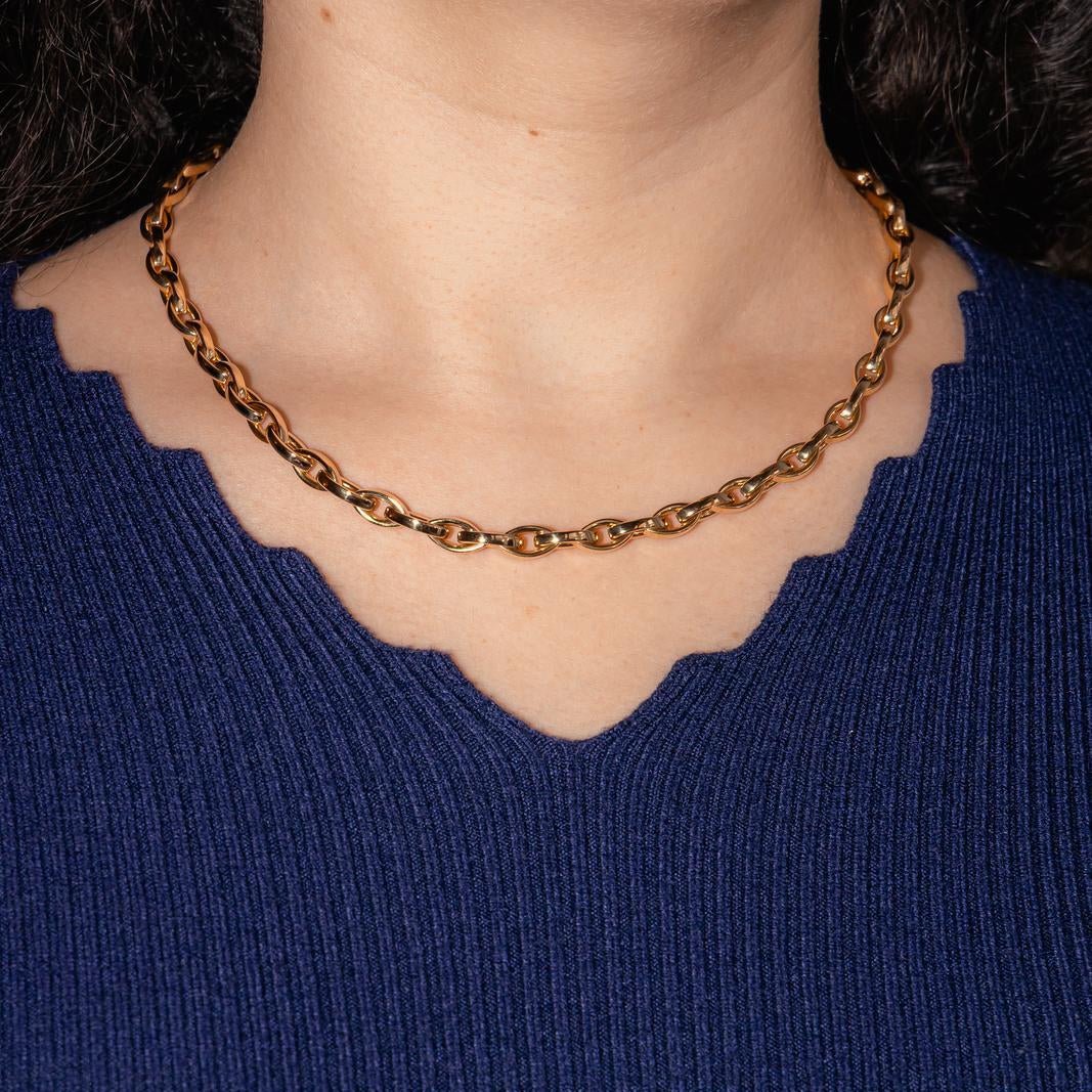 Yellow gold chain necklace - Image 2