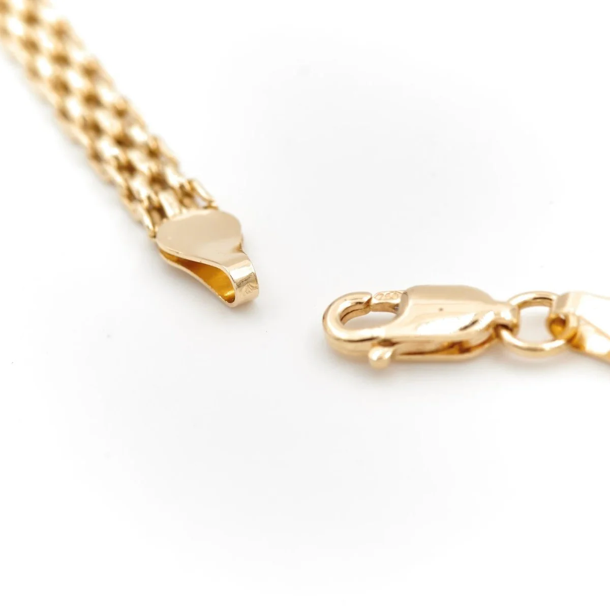 Falling Maille necklace in yellow gold - Image 5