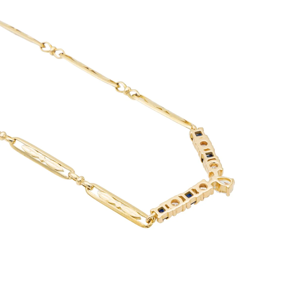 Yellow Gold Diamond Necklace - Image 6