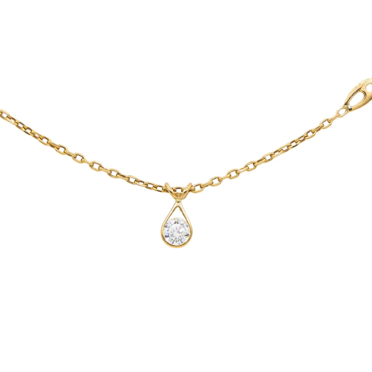 Maille necklace in yellow gold and diamond - Image 2