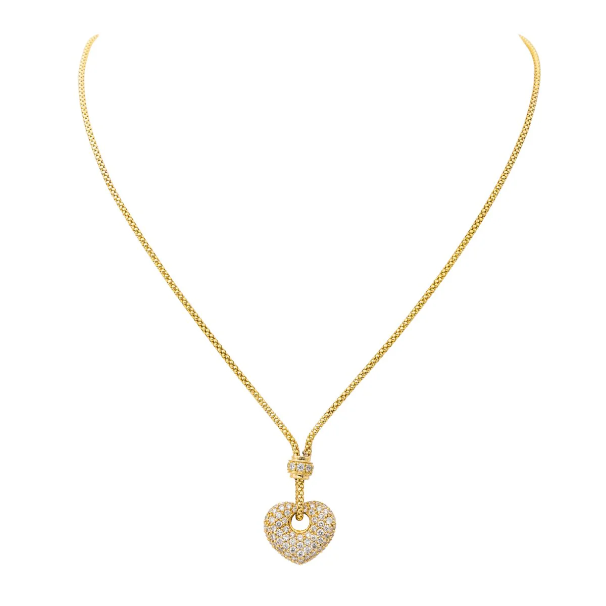 Yellow Gold Diamond Necklace