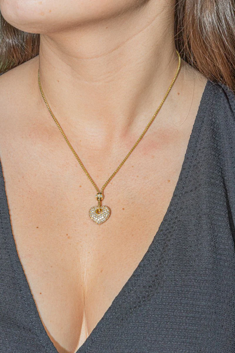 Yellow Gold Diamond Necklace - Image 3