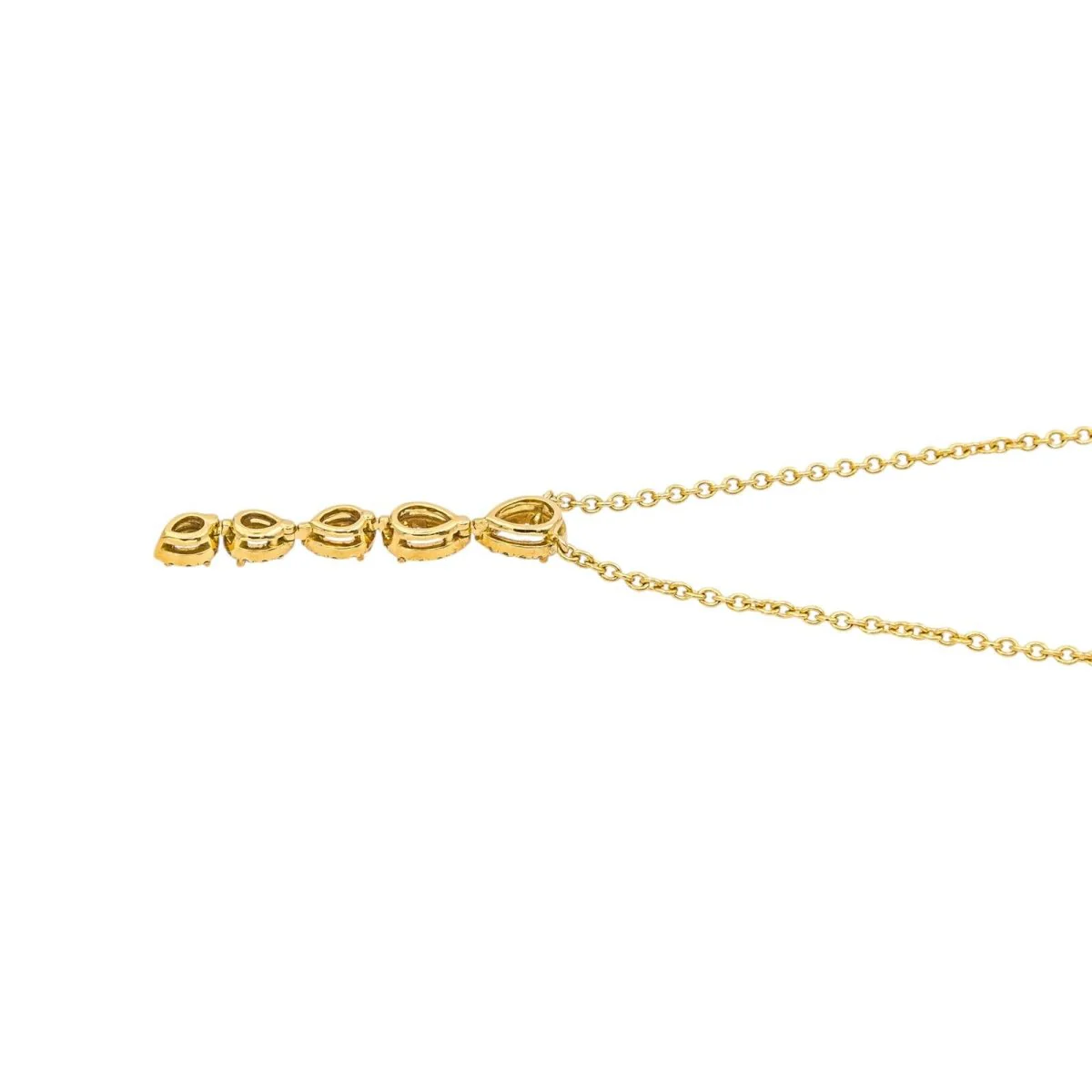 Yellow gold Diamond Necklace - Image 6