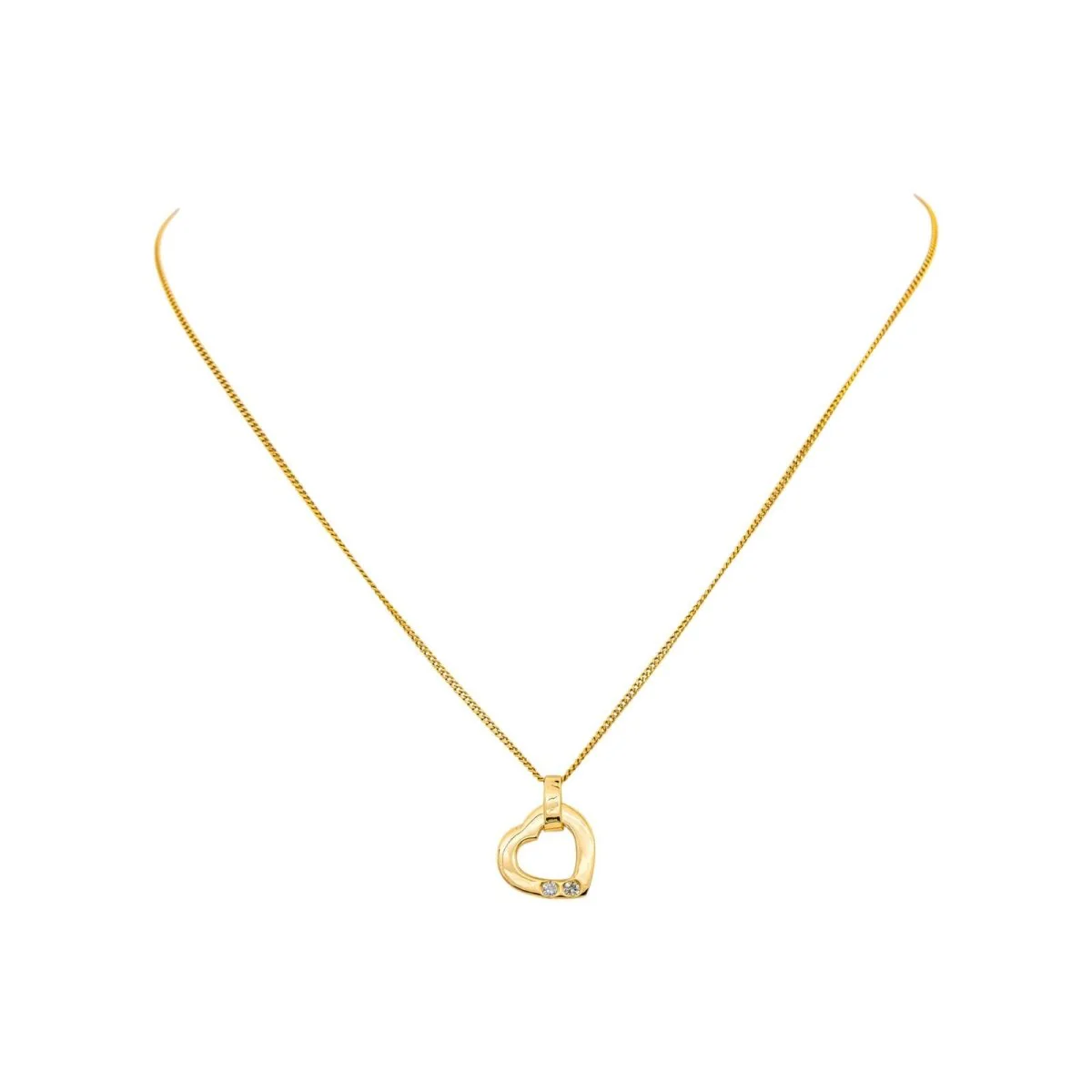 Yellow Gold Diamond Necklace - Image 3