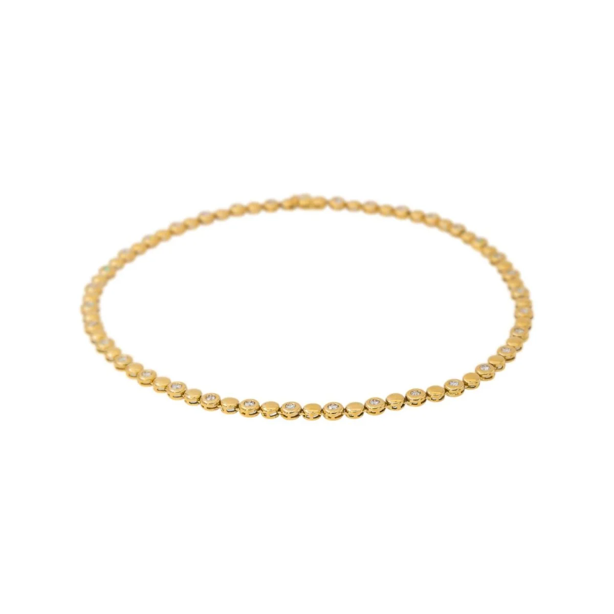 Yellow Gold Diamond Necklace - Image 4