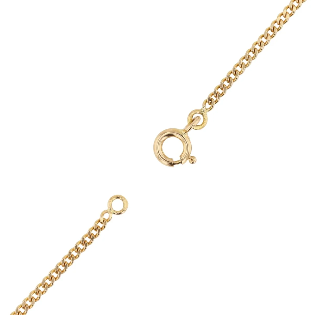 Yellow gold and diamond necklace - Image 4