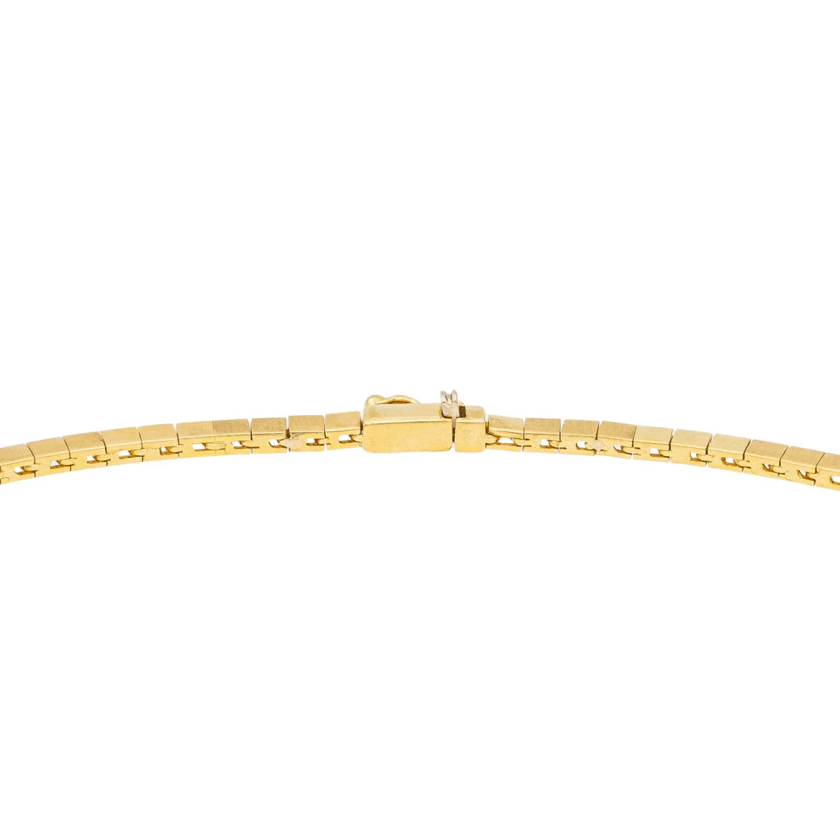 Maille necklace in two gold, rubies, and diamonds - Image 6