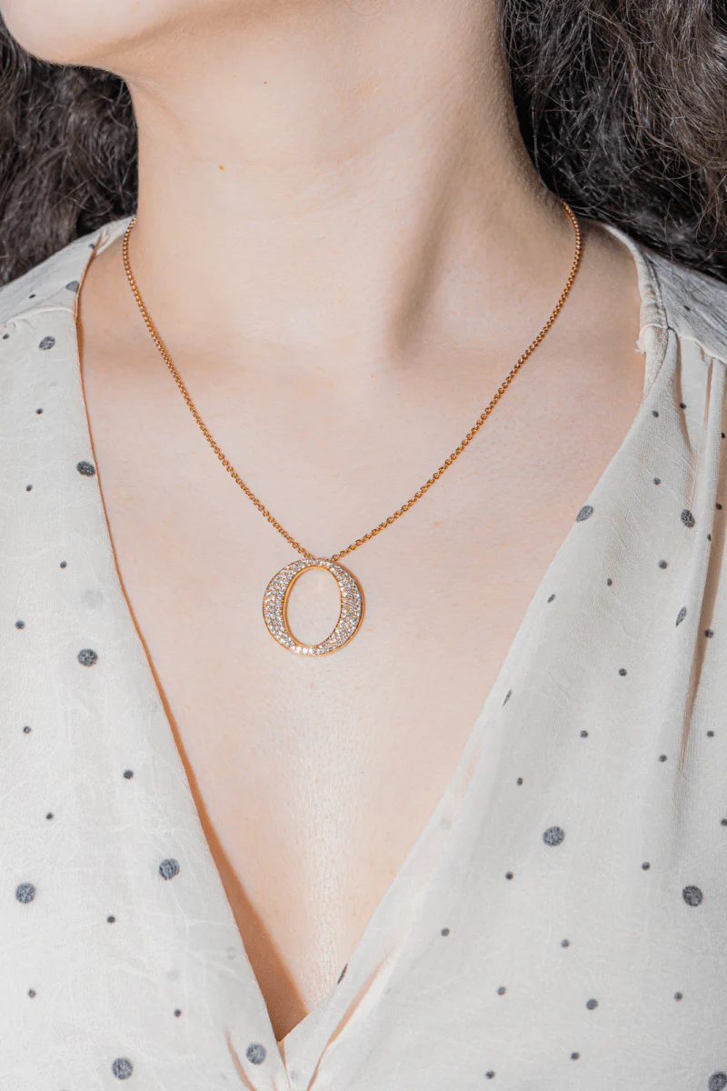 Necklace Rose Gold diamond in rose gold - Image 2
