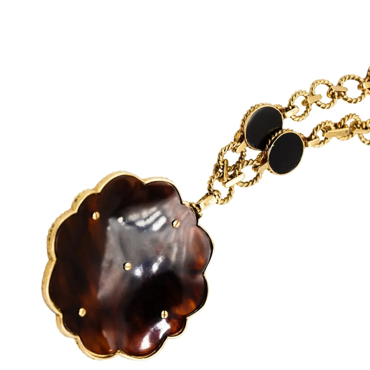 BOUCHERON Pendant Necklace in yellow gold and coral - Image 7