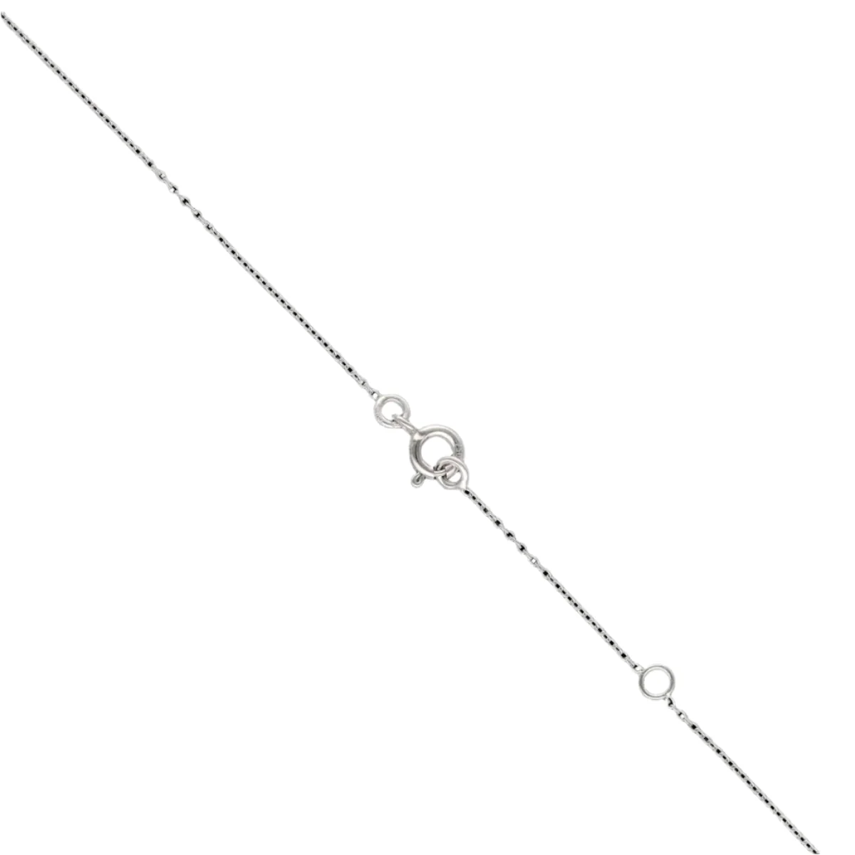 Necklace pendant diamond 0.57 Ct K-VS in 18 Cts. white gold. 42 cm. - Image 5