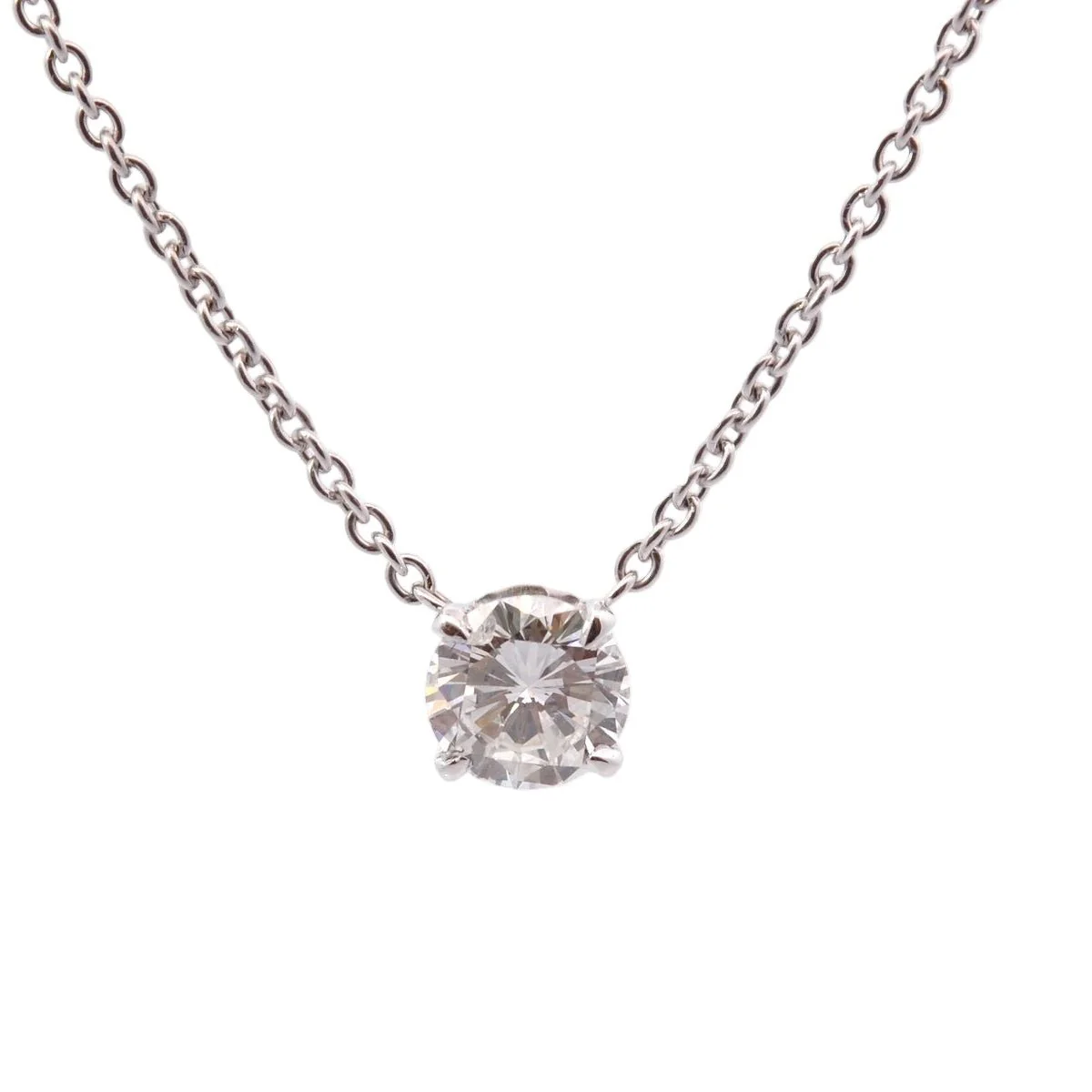 Pendant necklace in white gold and diamond