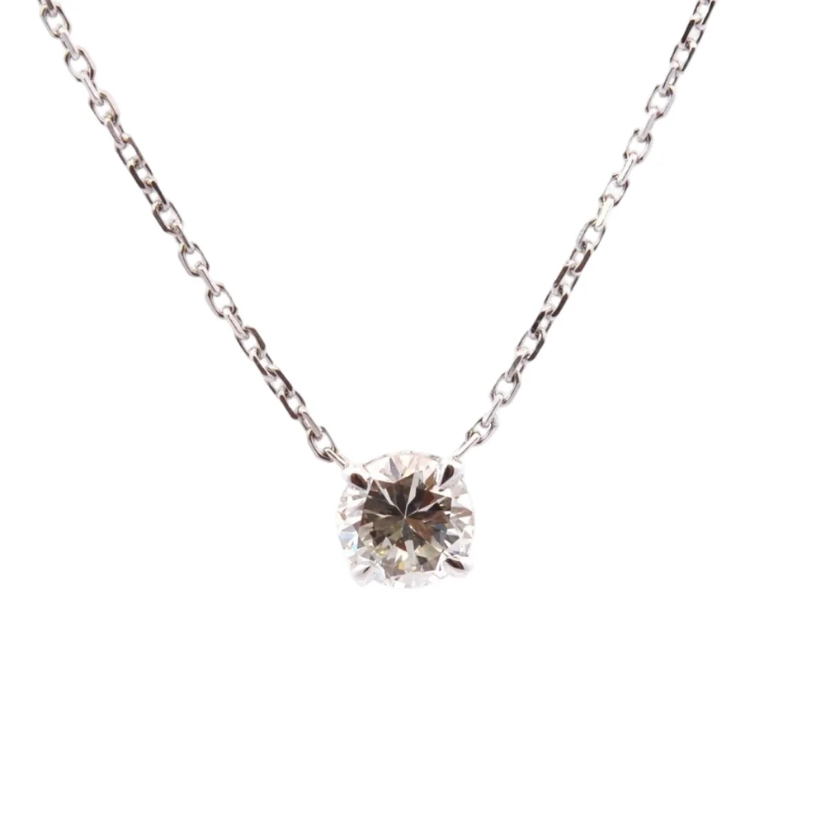 Pendant necklace in white gold and diamonds