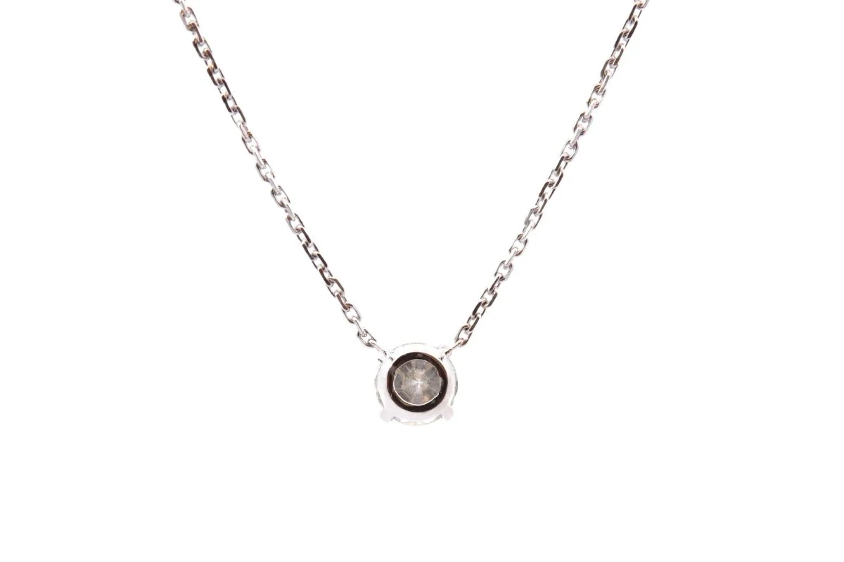 Pendant necklace in white gold and diamonds - Image 3