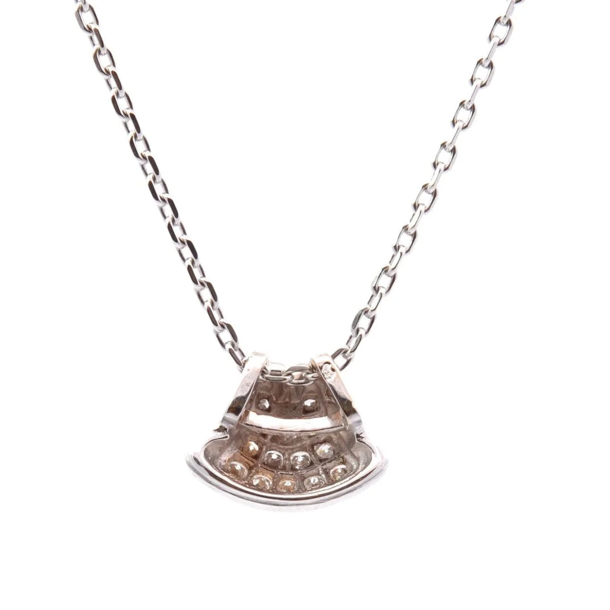Pendant necklace in white gold and diamonds - Image 2