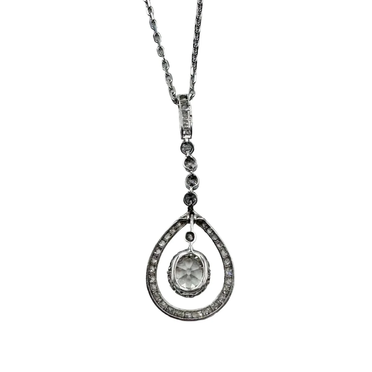 Necklace Pendant in White gold and Diamonds - Image 4